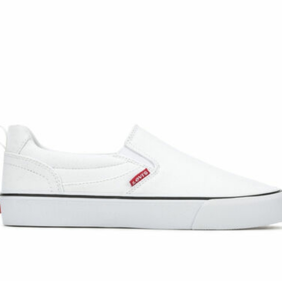 white levi's canvas shoes